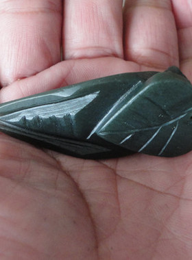 玉蝉吊坠和田玉青玉蝉一夜成名一鸣惊人蝉