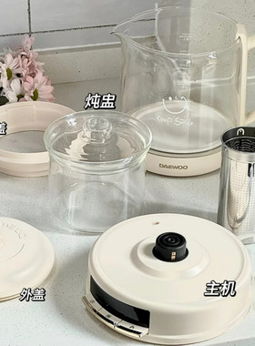 大宇养生壶家用多功能炖煮一体2024新款小型办公室柔音烧水煮茶壶