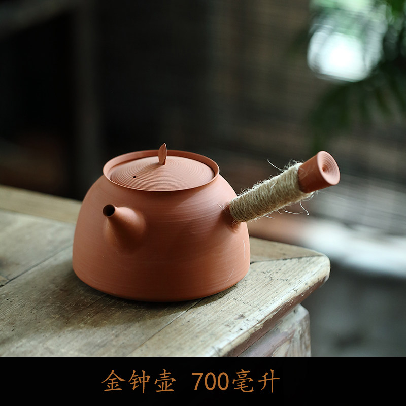 潮汕砂铫壶苏章睦砂铫炭炉电陶炉煮茶壶砂铫壶侧把壶苏章睦沙铫_虎窝淘