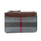 Fashion retro plaid coin purse for women 2025