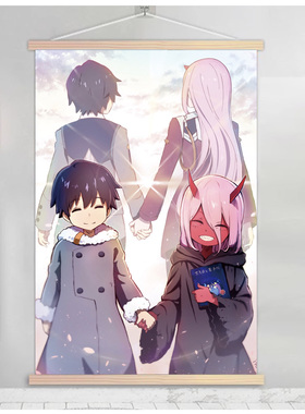 国家队02动漫挂画周边DARLING in the FRANXX二次元宿舍卧室定制
