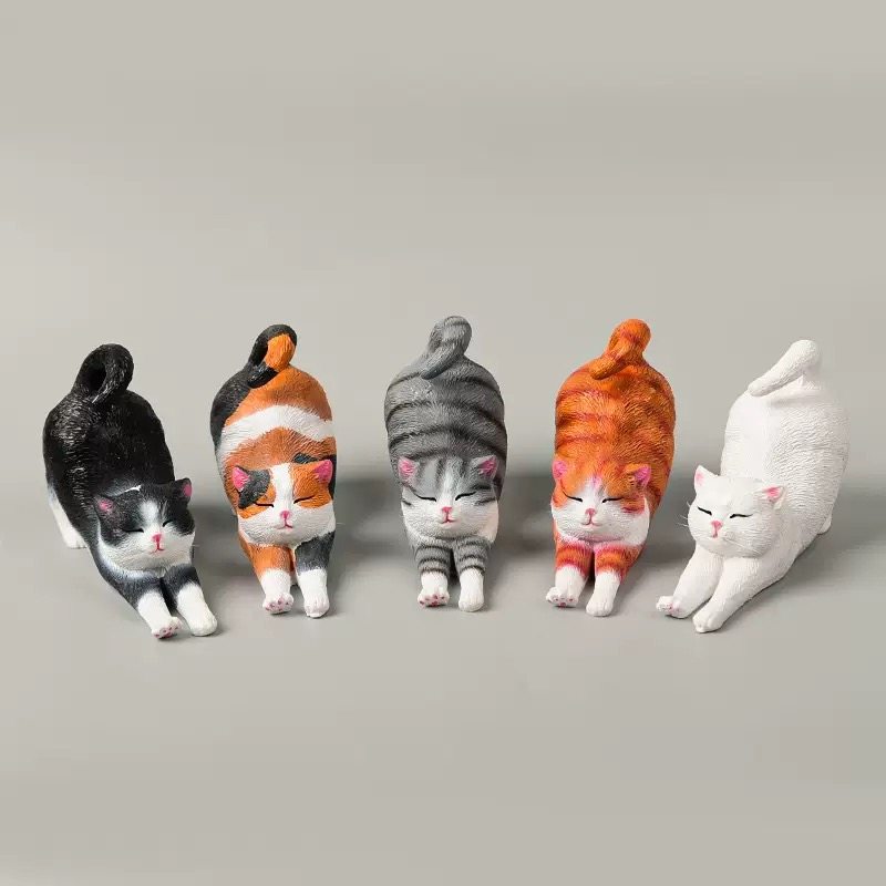 创意可爱猫咪摆件客厅装饰品卧室桌面美短猫超萌小猫仿真礼物,淘宝优惠券,粉丝福利购,淘宝优惠卷