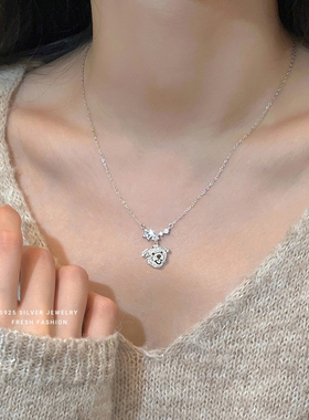 宠物猫咪狗狗可爱纪念照片定制项链925纯银项头像首饰周边diy雕刻