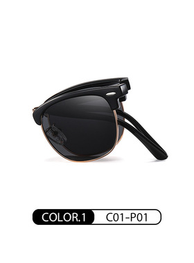 折叠近视墨镜经典米盯款有度数偏光太阳镜欧美时尚炫彩防晒太阳镜