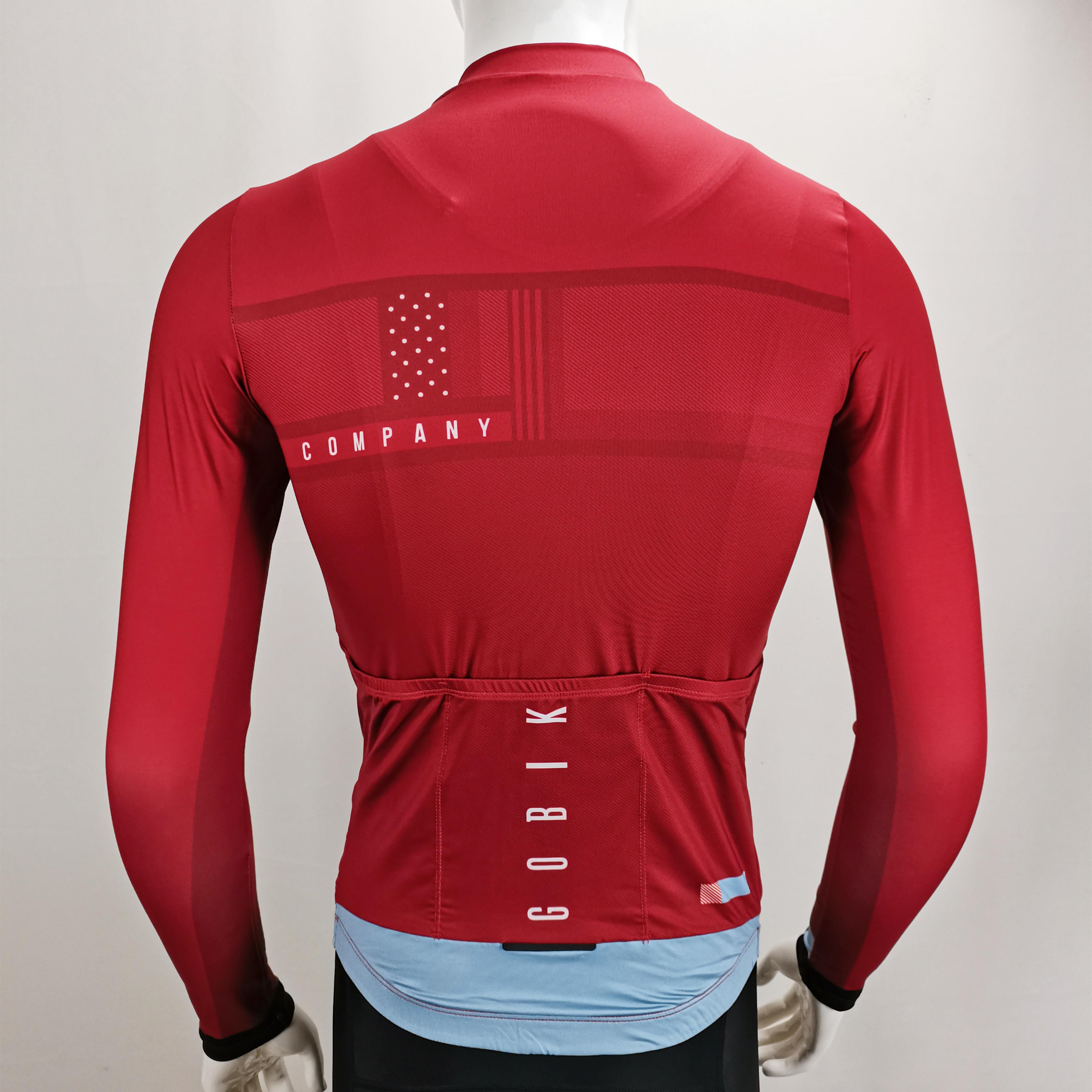 断码清仓秋春长袖骑行服轻薄透气速干公路自行车车衣男士骑行轻便 - 图2