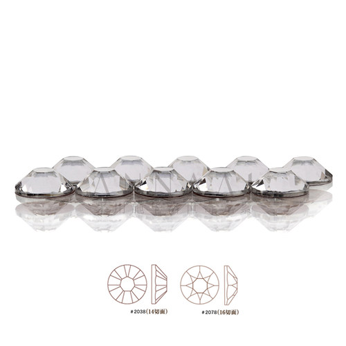 烫钻001透明白色美甲奥钻超闪diy奥地利华子元素平底烫底水晶饰品 - 图0