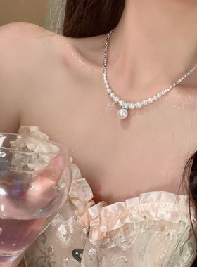 碎银子项链女小众设计