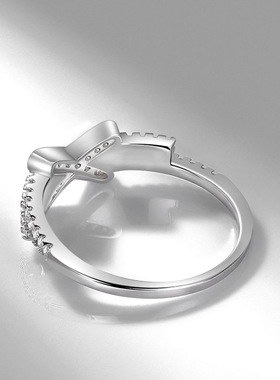 进口新款16号订做钻小众型戒指