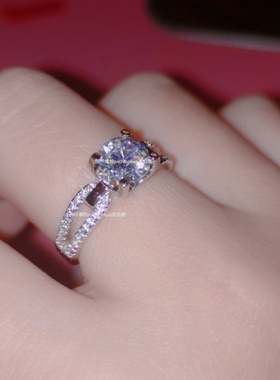 无女高碳钻简约测试推荐戒指