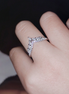 18k白金小众女皇冠凤羽