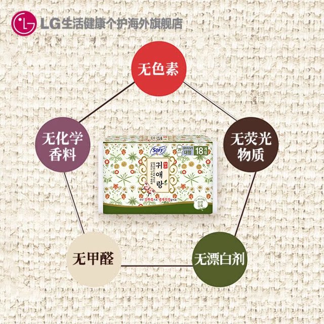 LG Guailang sanitary napkins extra long daily use 29cm3 pack