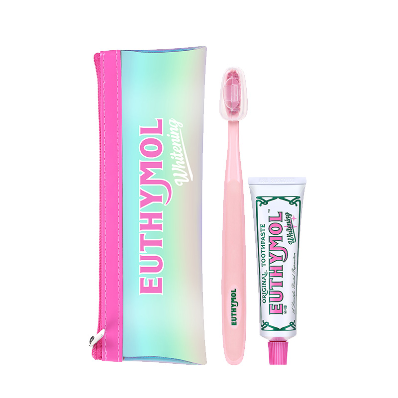 EUTHYMOL/悦滋木英国品牌进口亮白旅行套装牙膏40g+亮白牙刷清新 - 图3