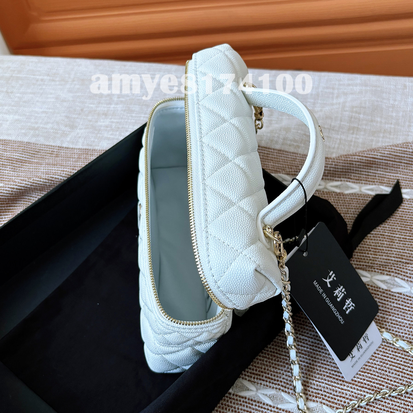 包包女早春新款菱格链条迷你饭盒手拎化妆包 25C 19 LP Bag盒子包,淘宝优惠券,粉丝福利购,淘宝优惠卷