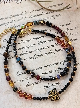 原创设计复古手工琉璃手链女小众设计感高级手串饰品