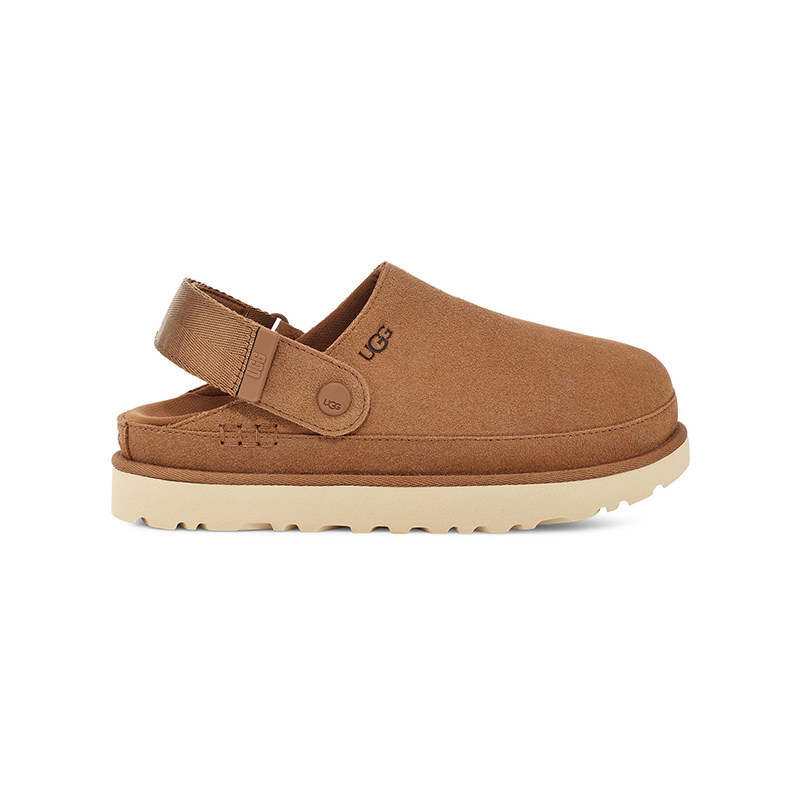 【自营】UGG男女同款舒适休闲平底魔术贴一脚蹬包头凉鞋 1138252,淘宝优惠券,粉丝福利购,淘宝优惠卷