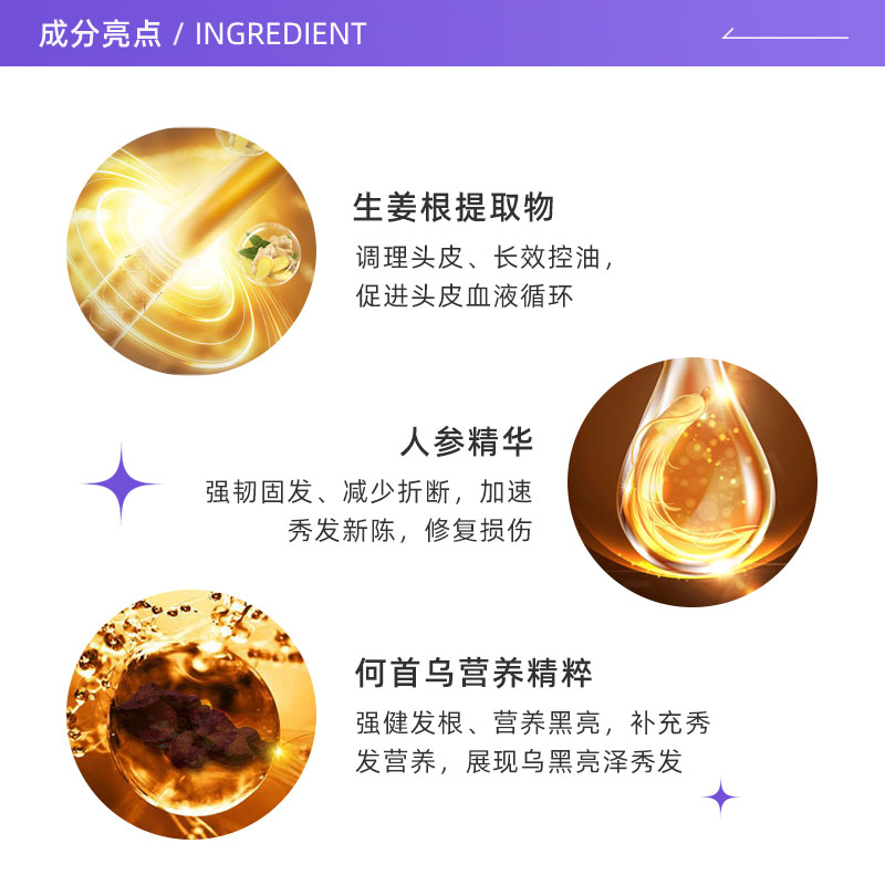 【自营】Revlon露华浓生姜洗发水去屑无硅油止痒蓬松控油性洗发露