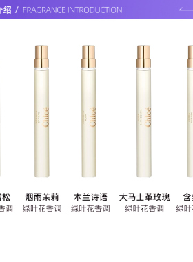 【自营】Chloe/蔻依蔻依仙境花园旅行装独家香氛喷雾礼盒10ml*5支