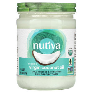 Nutiva/优缇 进口有机冷压初榨天然椰子油孕妇食用油护肤护发按摩