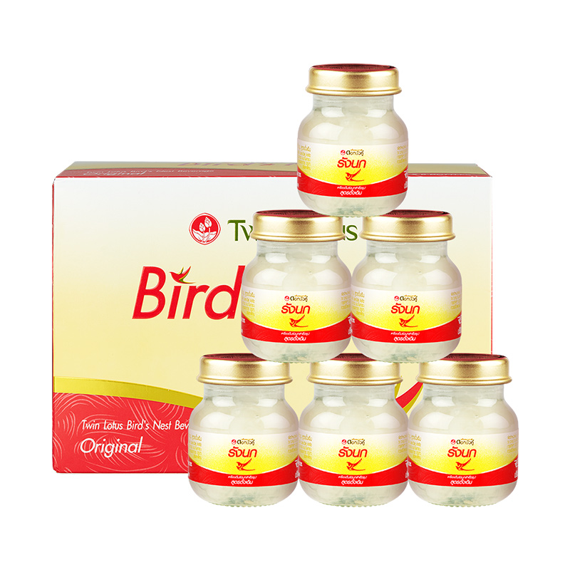 天猫国际进口超市双莲进口冰糖型即食燕窝孕妇营养滋补品45ml*6金丝燕盒装0