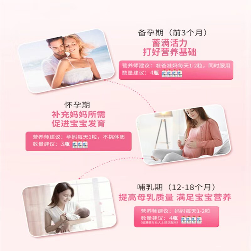 【自营】多特倍斯金达威活性叶酸400mcg90粒孕妇备孕美国原装进口