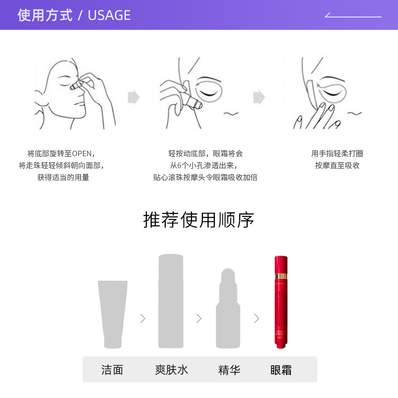 【自营】伊思2x红参蜗牛补水细纹眼霜 天猫国际自营全球超级店眼霜