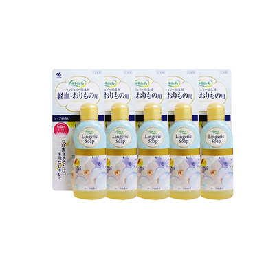 日本小林制药女性洗衣液清洗液内衣裤清洁剂洗涤剂120ml*5