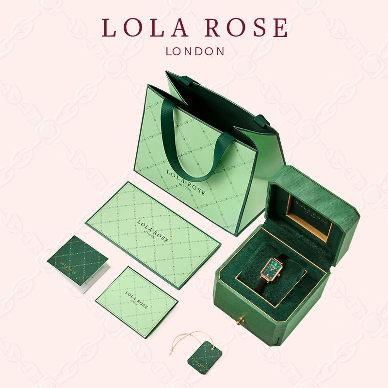 天猫国际进口超市【直营】直营 Lola Rose小绿表手表女ins风轻奢女表复古小方盘1