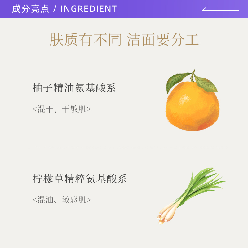 【自营】MKMAKANE百奈子氨基酸敏感油痘肌温和清洁不紧绷洁面100g