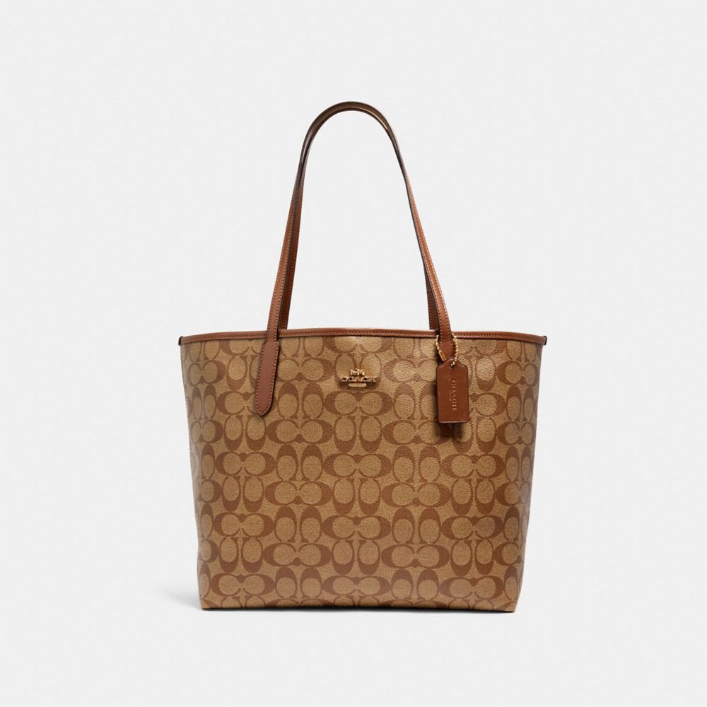 天猫国际进口超市【直营】COACH/蔻驰女士CITY TOTE单肩包手提托特包-5696时尚女包2