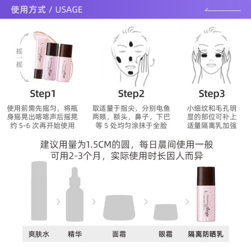 【自营】SOFINA苏菲娜妆前乳防晒霜隔离乳25ml/SPF25保湿控油水润-图2