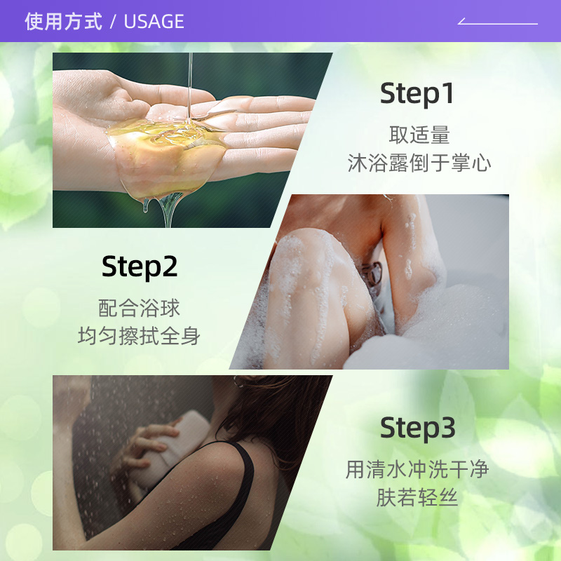 【自营】【清仓】进口除螨沐浴露乳果酸aha水杨酸后背祛痘去鸡皮