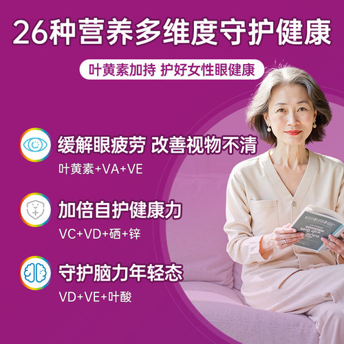 【自营】父母银善存中老年200粒*2叶黄素强自护骨骼健康年轻态 - 图1