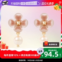 (self-employed) OSEWAYA ear clip Advanced Sensation Pearl Flowers Without Earrings Small Crowddesign Earrings Temperament Earrings