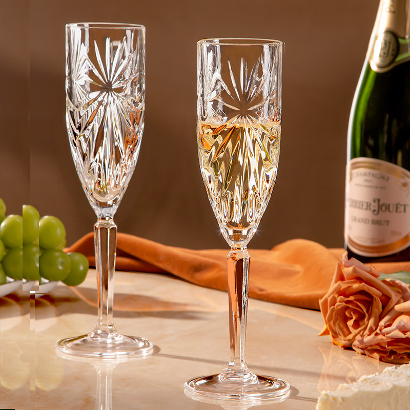 【自营】RCR水晶香槟杯高脚杯高颜值轻奢起泡酒高级新婚礼物礼盒,淘宝优惠券,粉丝福利购,淘宝优惠卷