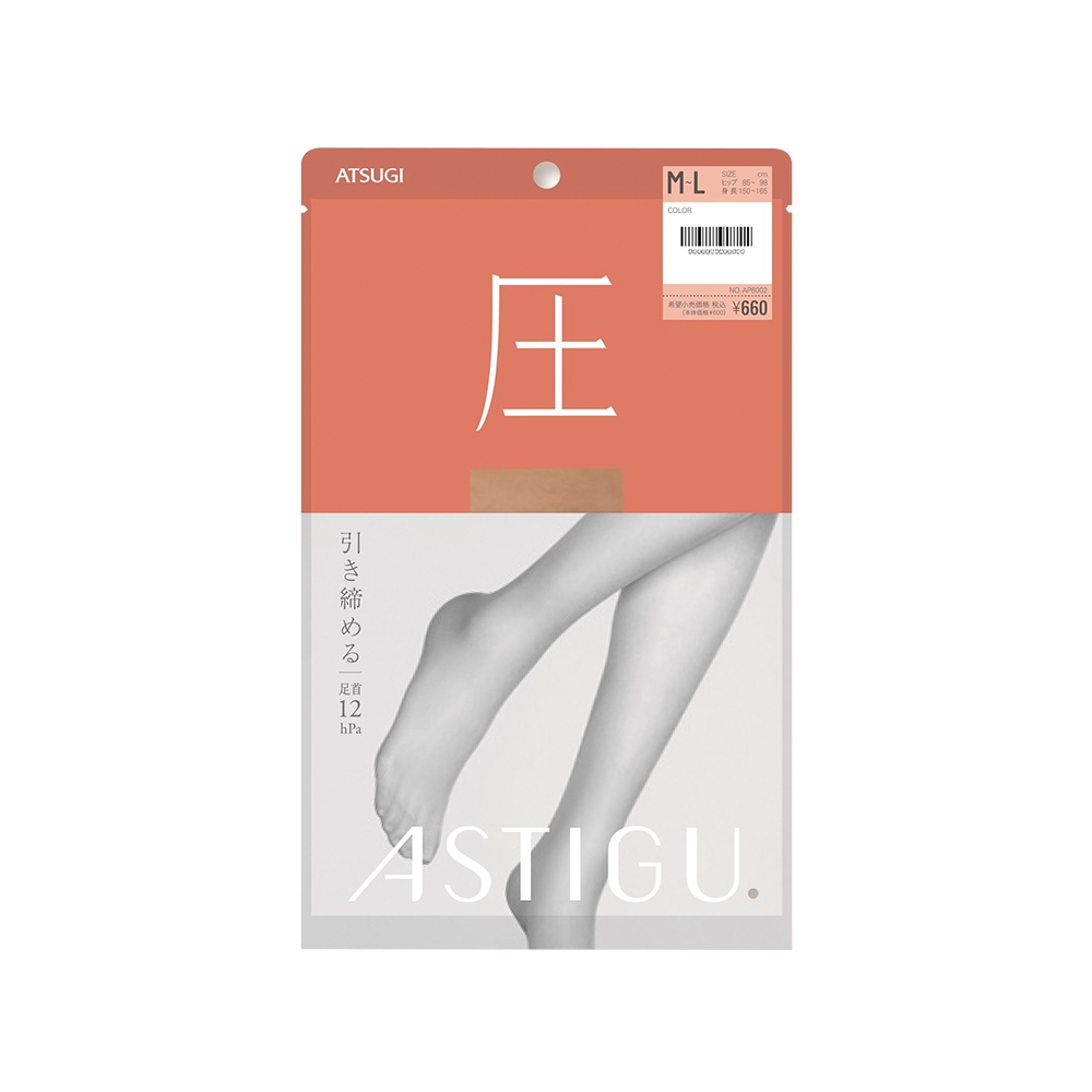 【自营】ATSUGI/厚木日本丝袜女压力袜防勾丝紧致连裤袜护腿进口 - 图0