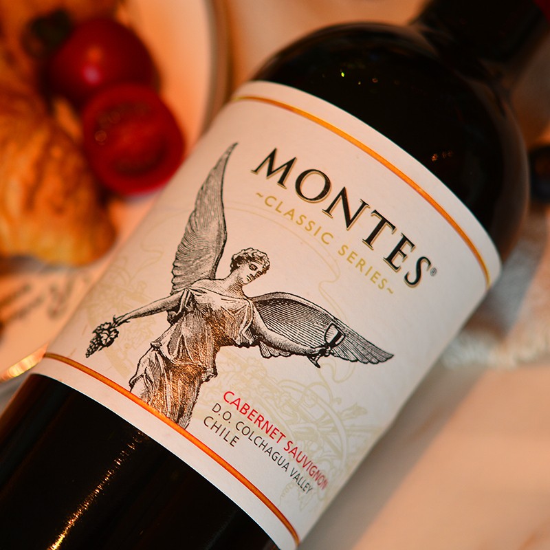 【自营】智利进口蒙特斯montes经典葡萄酒750ml 6支装 结婚用酒
