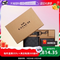 (self-employed) COACH Coco mens short wallets Wallet old flower wallet card bag to send boyfriend gift box dress