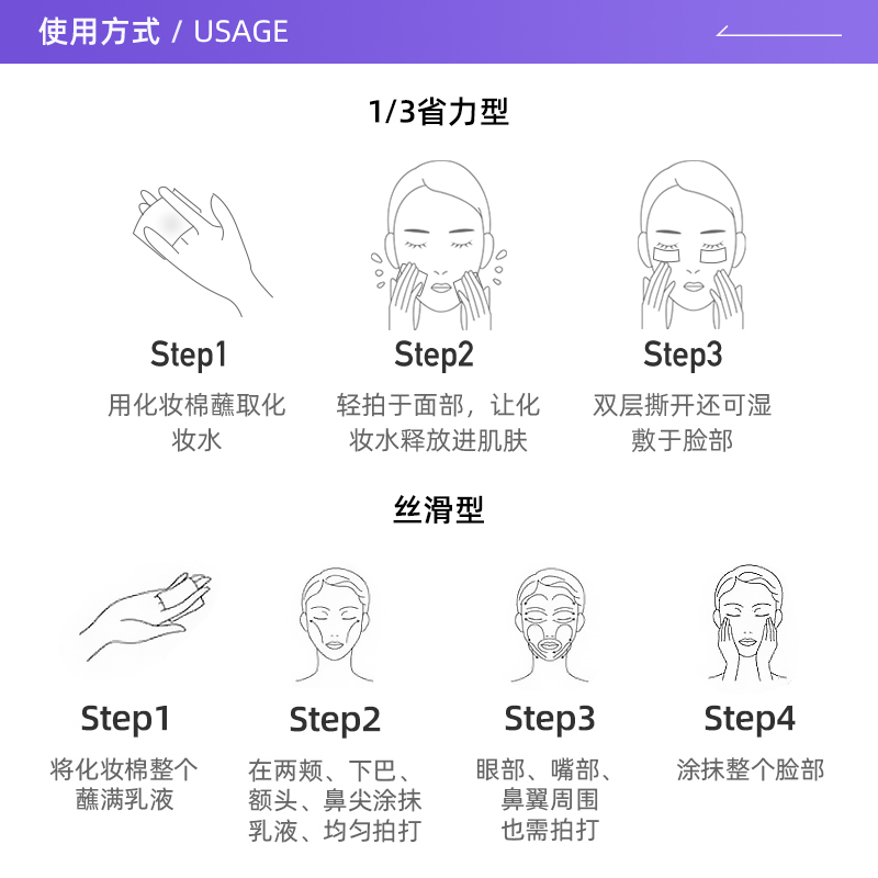 【自营】UNICHARM尤妮佳化妆棉卸妆脸部湿敷可拉伸卸妆棉敷脸美容 - 图2