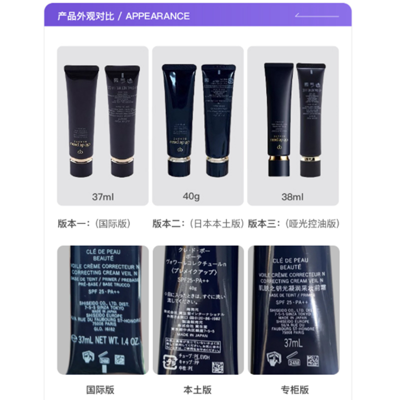 【自营】CPB肌肤之钥光凝妆前乳长管隔离霜37ml*5国际版 - 图1