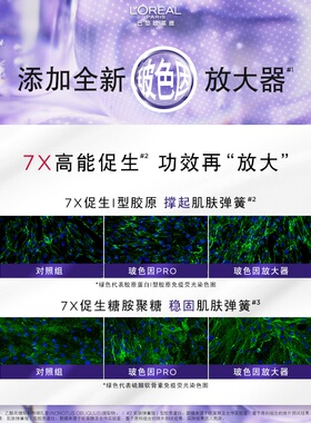 【自营】欧莱雅紫熨斗三代眼霜玻色因保湿紧致抗皱修护淡化细纹女