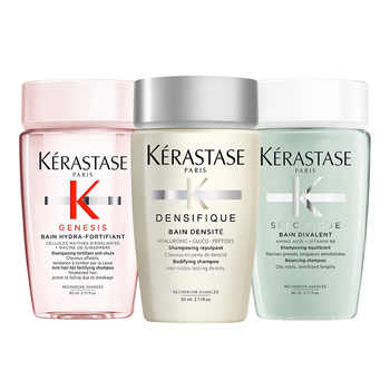 【自营】卡诗洗发水元气姜白金双重80ml丰盈蓬松去油*3实付81.7元到手包邮