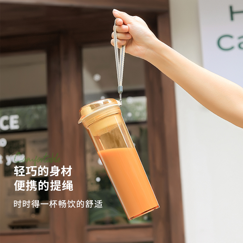 【自营】特百惠男女学生600ml晶彩MAX大容量运动水杯子便携塑料杯 - 图2
