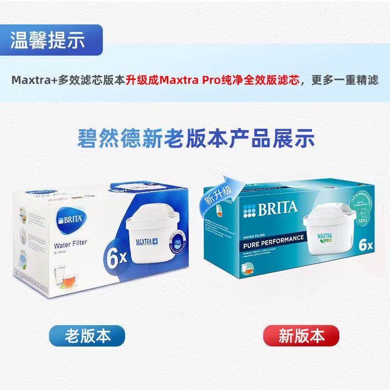 【自营】Brita碧然德三代滤芯滤水壶净水器滤芯家用净水壶6只滤芯