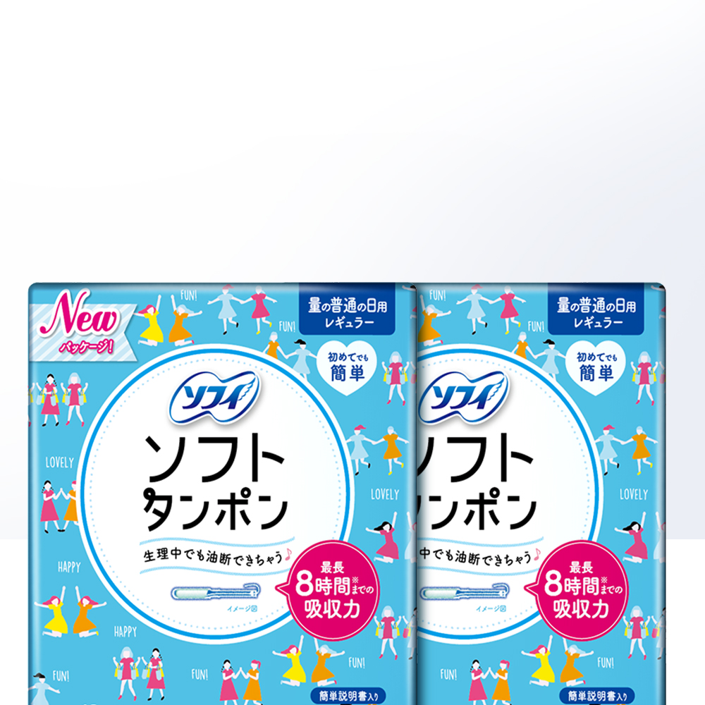 天猫国际进口超市日本sofy苏菲进口轻柔卫生棉条导管置入式普通日用型34支*21
