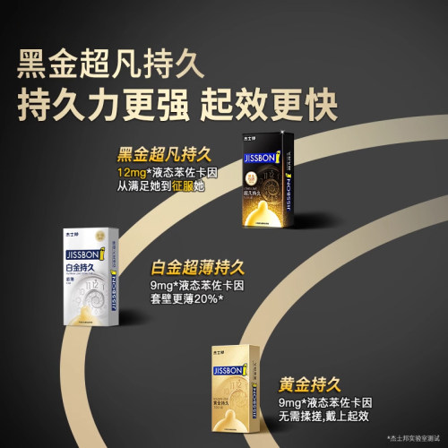 【自营】杰士邦超凡持久装避孕套男用超薄旗舰正品延迟安全套bytt - 图0