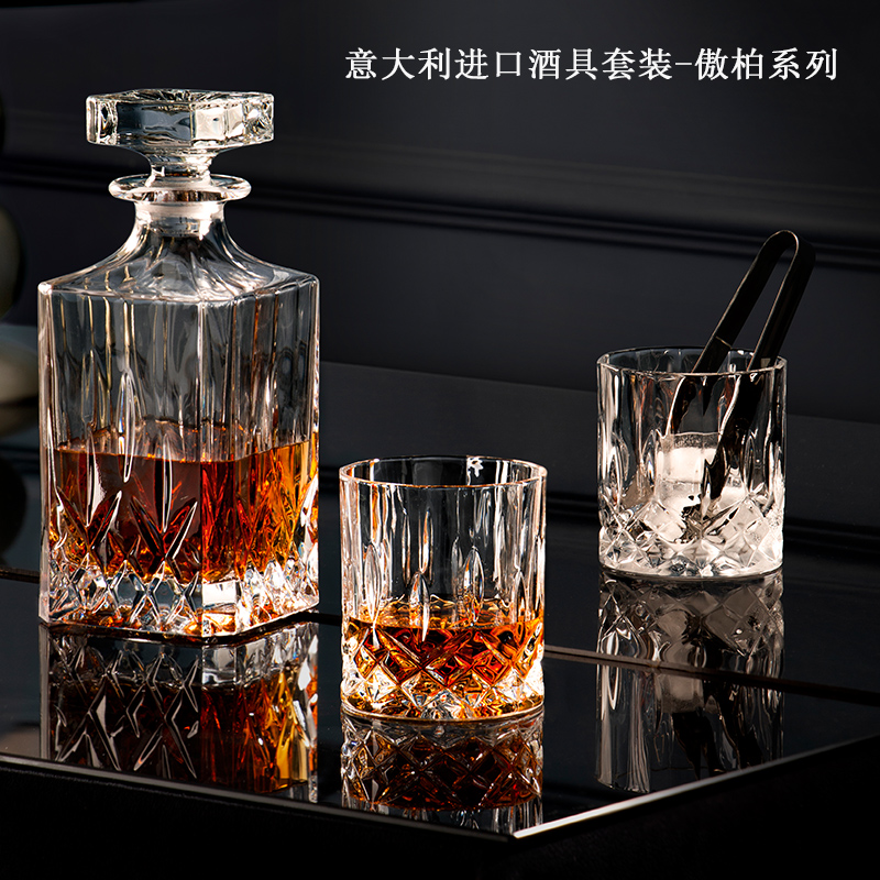【自营】RCR威士忌酒杯洋酒杯水晶杯轻奢家用套装高级感玻璃杯子 - 图2