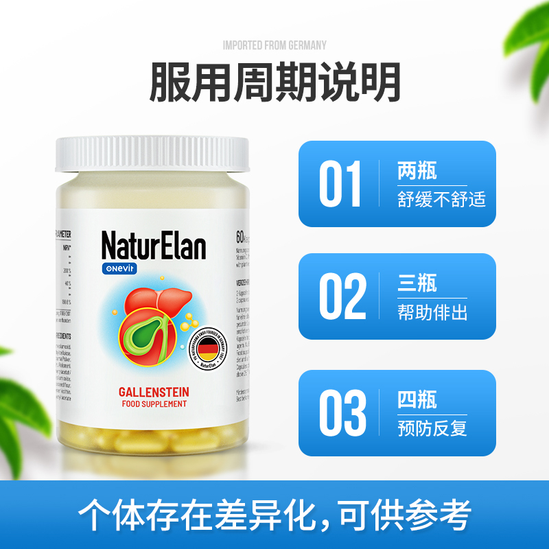 【自营】德国NaturElan 呐兔养肝利胆胆养护排胆石素胶囊 60粒/瓶 - 图0