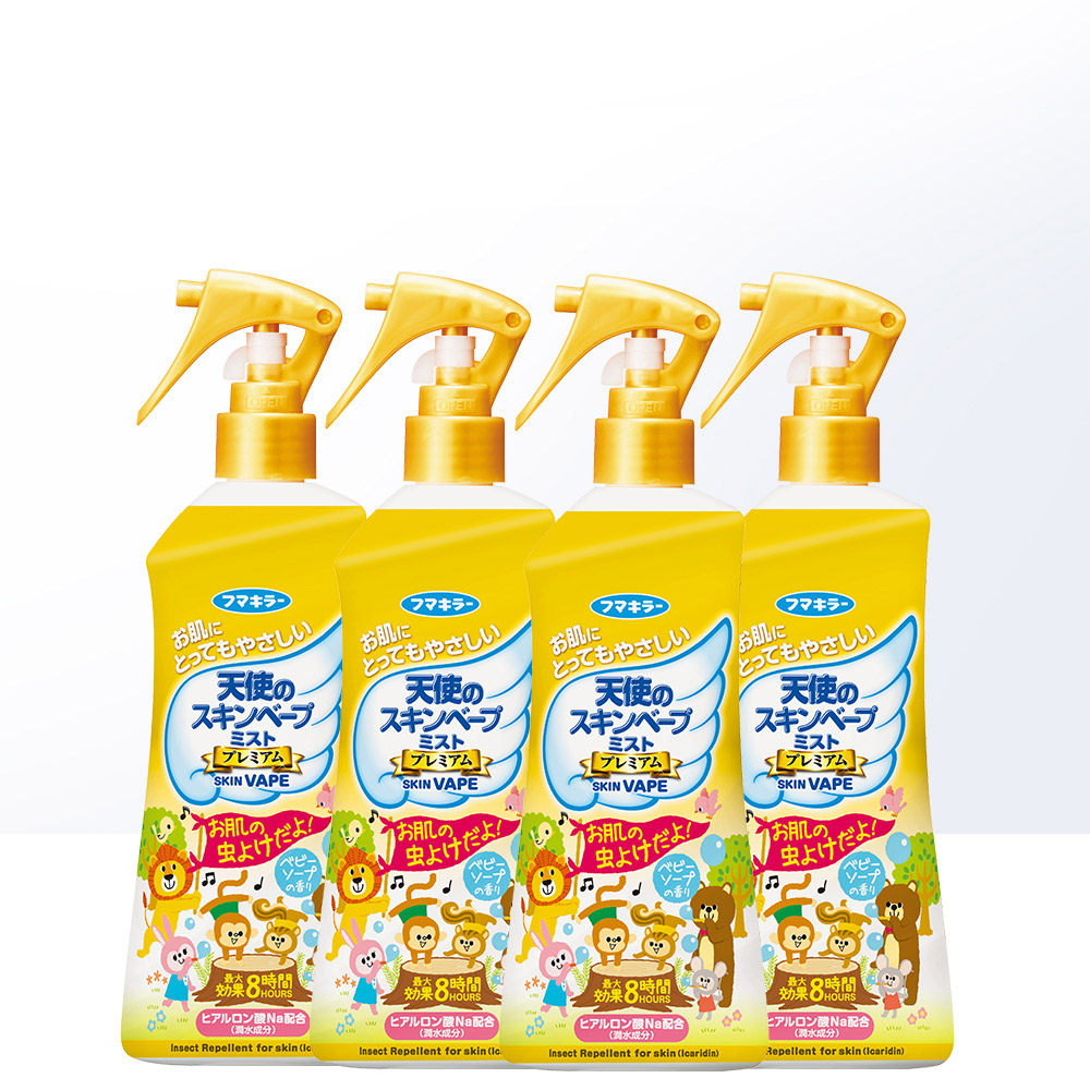【自营】日本vape未来母婴驱蚊喷雾防蚊水200ml/瓶金色四瓶