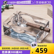 (self-employed) Nude Nude import crystal glass hotel office cigar ashtray Turkish smoke cylinder