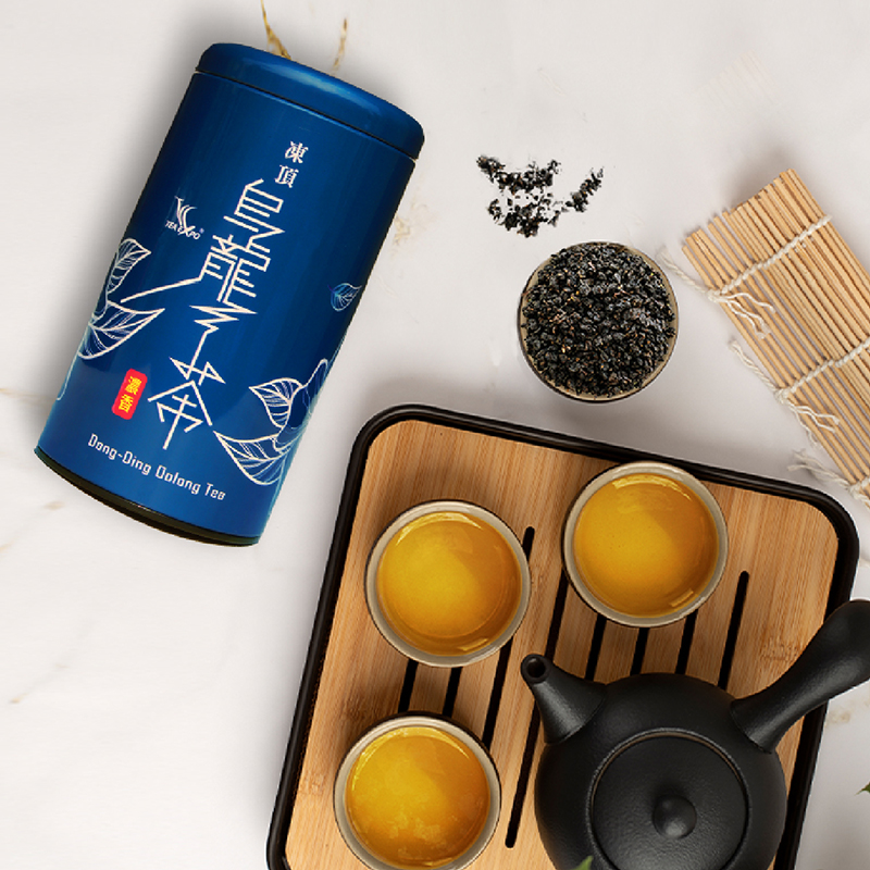 【自营】中国台湾新凤鸣冻顶乌龙铁罐3分火浓香型乌龙茶茶叶300g2
